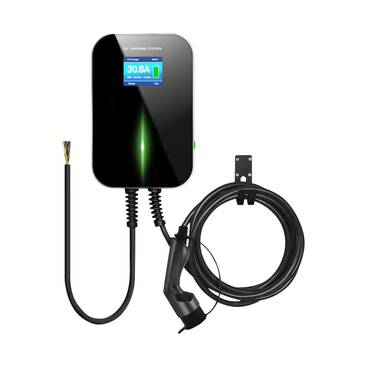 Wallbox Ecovolt Tipo 2 de 7 kW con cable y soporte